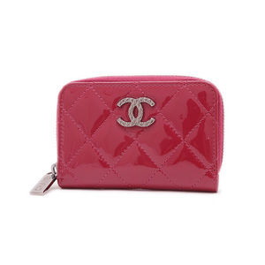 Chanel Matelasse Wallet/Coin Case, Enamel, Purple, Silver Hardware, AP4262 BP